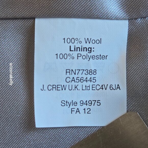 NWT J.Crew Schoolboy Blazer Wool Herringbone Blue Size 2 - Picture 8 of 12